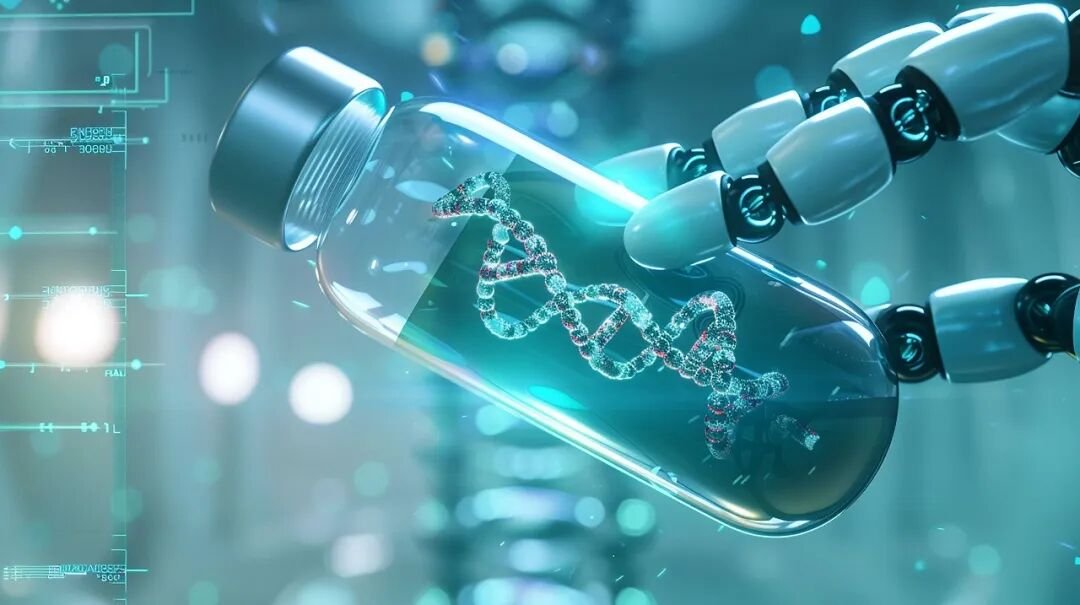 DNA double helix graphic for PDRN skincare ingredient