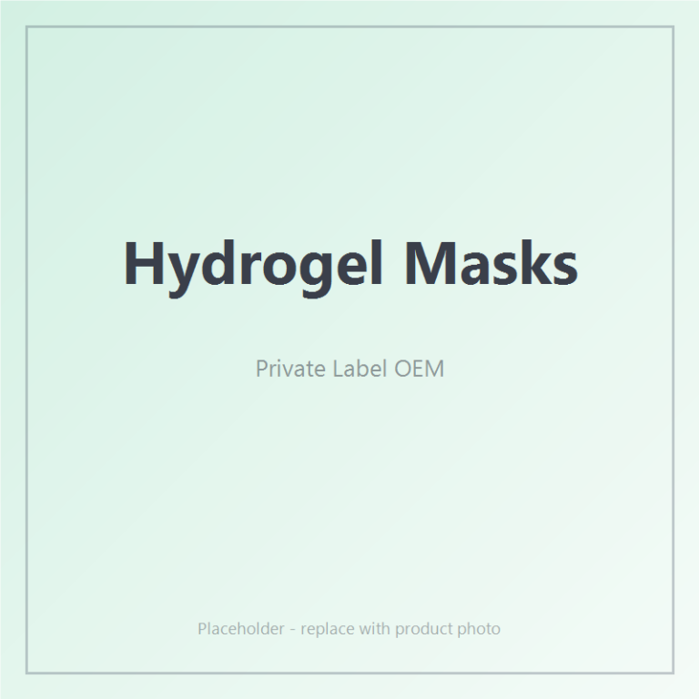 Private Label Hydrogel Masks Manufacturer