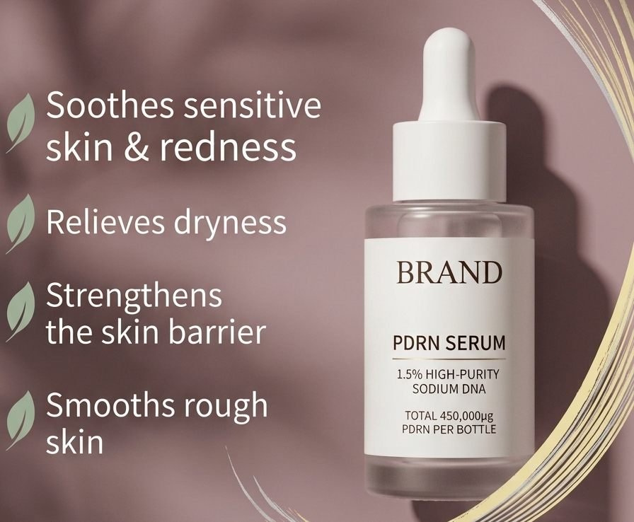 PDRN serum private label - MoCelie skincare manufacturer for skincare brands