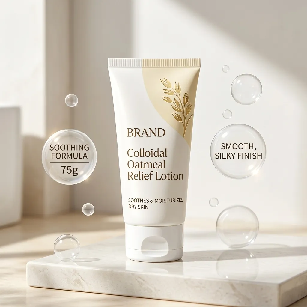 Private Label Colloidal Oatmeal Soothing Relief Lotion - MoCelie OEM lotion manufacturer