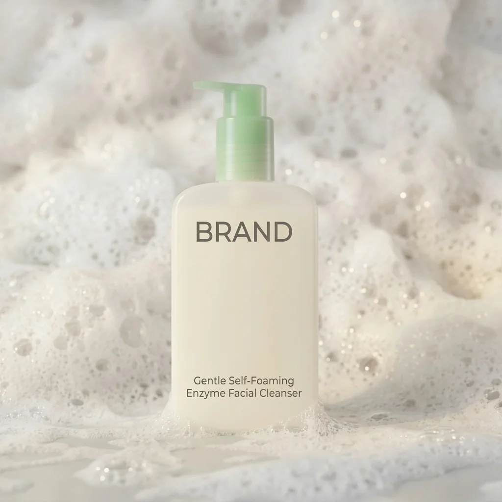 Private Label Gentle Self-Foaming Enzyme Facial Cleanser - MoCelie OEM cleanser manufacturer