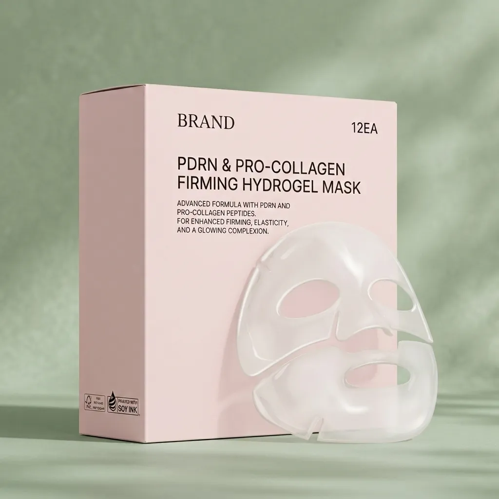 Private Label PDRN & Pro-Collagen Firming Hydrogel Mask - MoCelie OEM Face Mask manufacturer