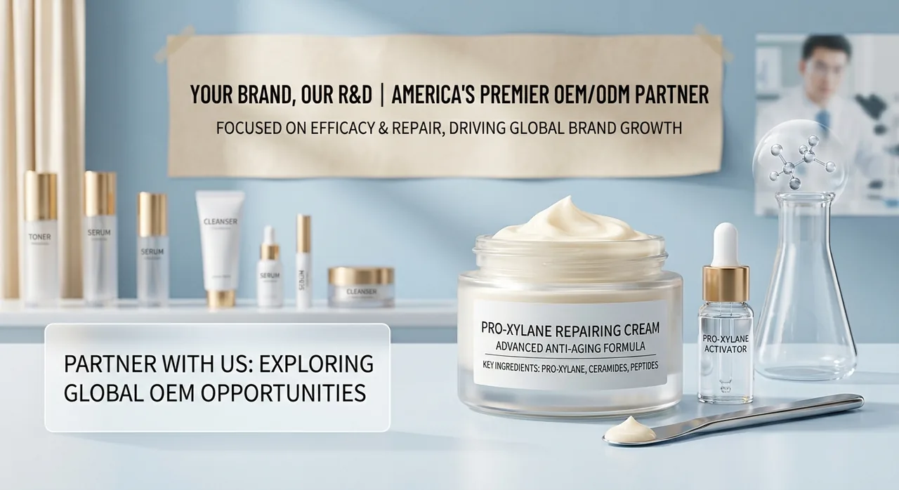 Pro-Xylane anti-aging barrier repair cream private label - MoCelie skincare manufacturer for brands