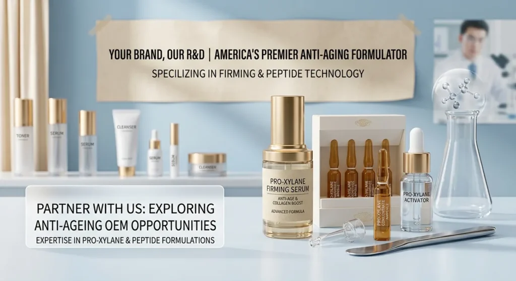 Pro-Xylane firming youth-restoring serum and ampoule private label - MoCelie skincare manufacturer